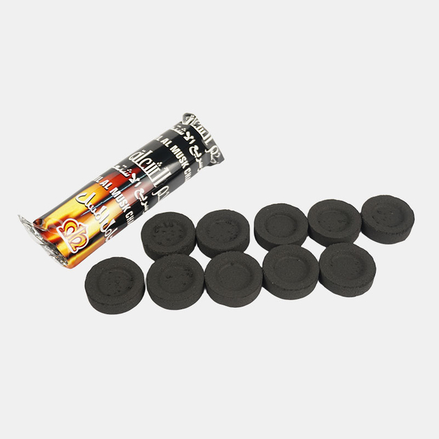 Tiada Asap Tiada Toner Permukaan Arang Hookah Api Merah